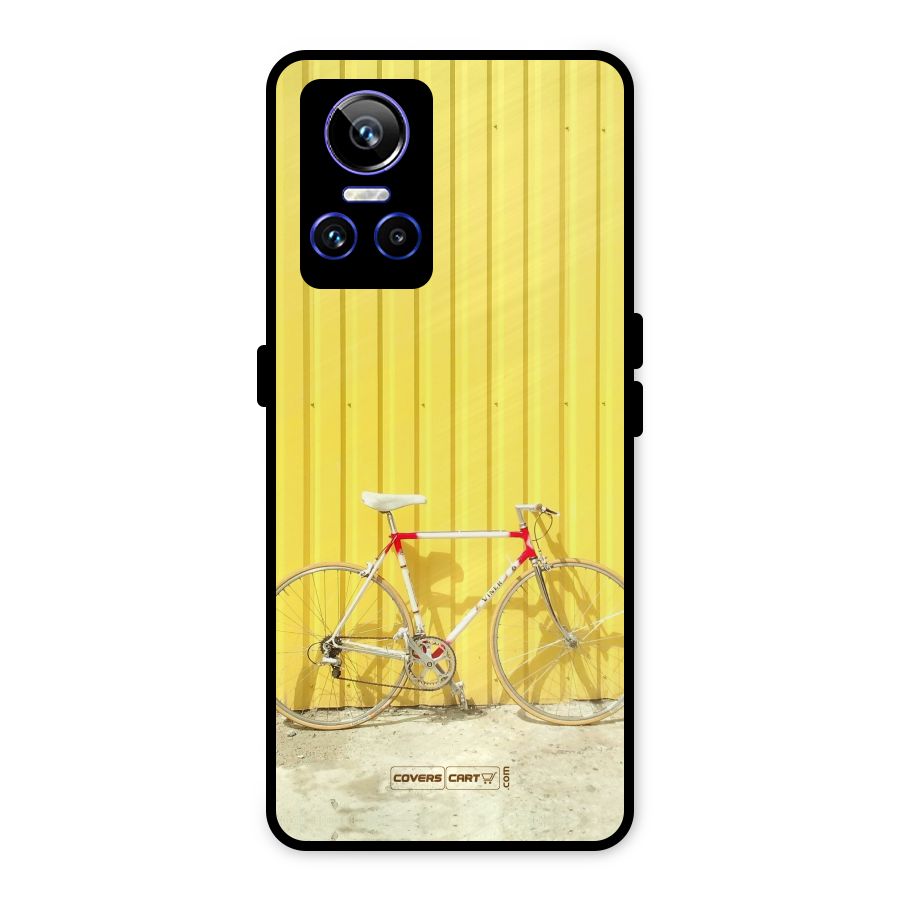Yellow Cycle Classic Metal Back Case for Realme GT Neo 3