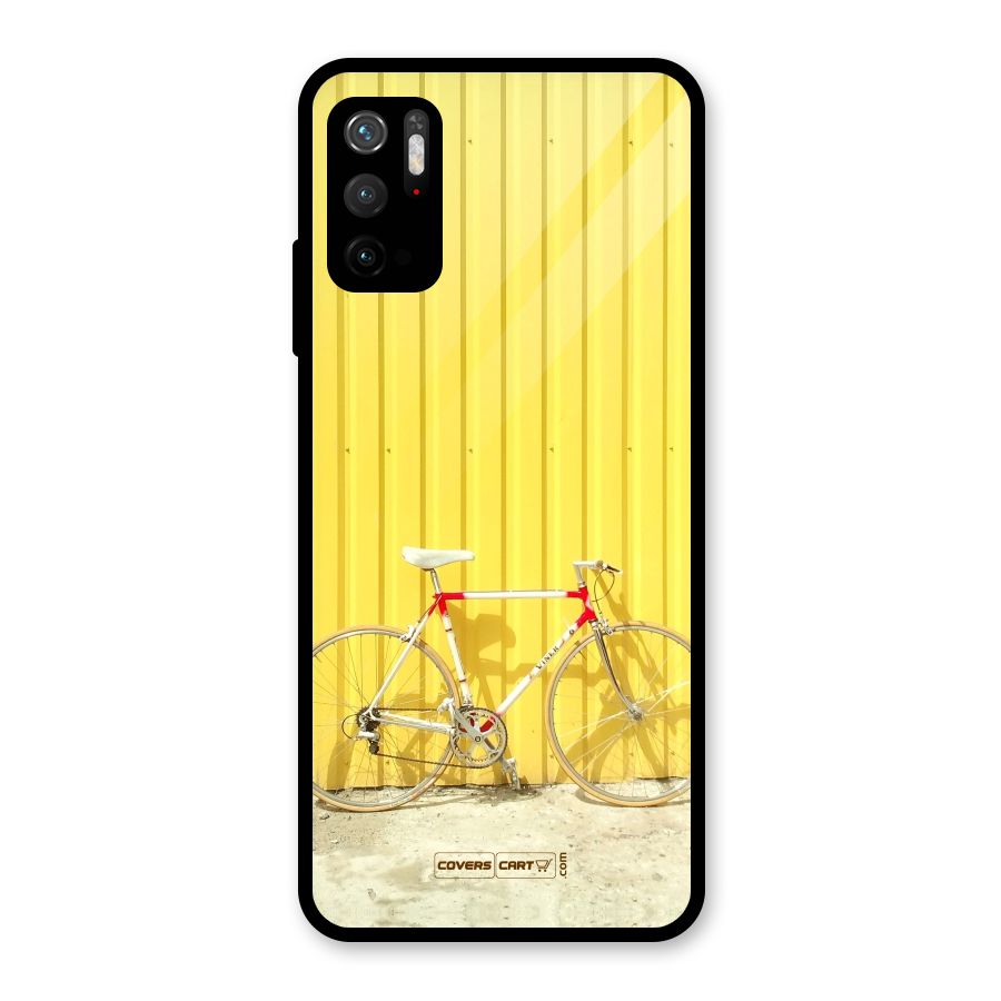 Yellow Cycle Classic Metal Back Case for Redmi Note 10T 5G