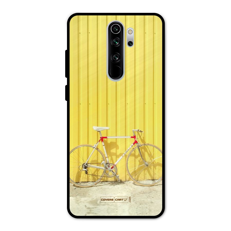 Yellow Cycle Classic Metal Back Case for Redmi Note 8 Pro