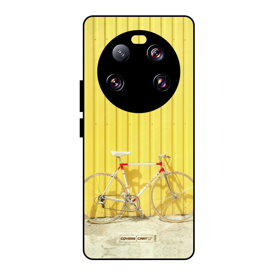 Yellow Cycle Classic Metal Back Case for Xiaomi 13 Ultra