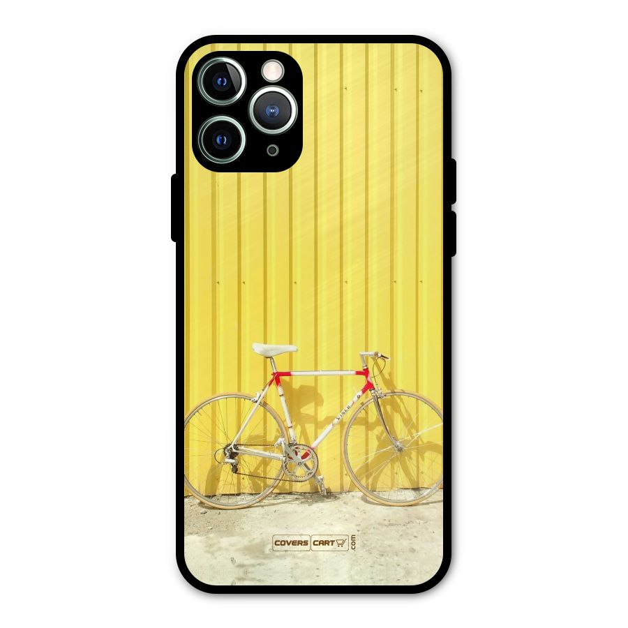 Yellow Cycle Classic Metal Back Case for iPhone 11 Pro Max