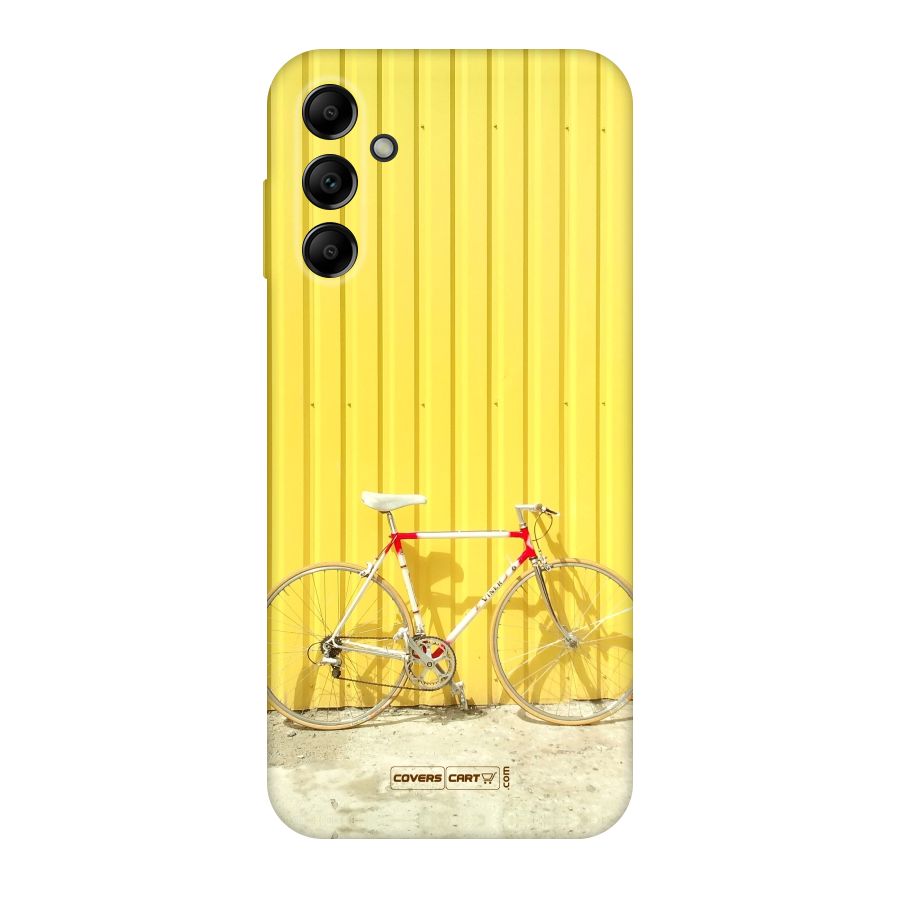 Yellow Cycle Classic Original Polycarbonate Back Case for Galaxy A14 5G