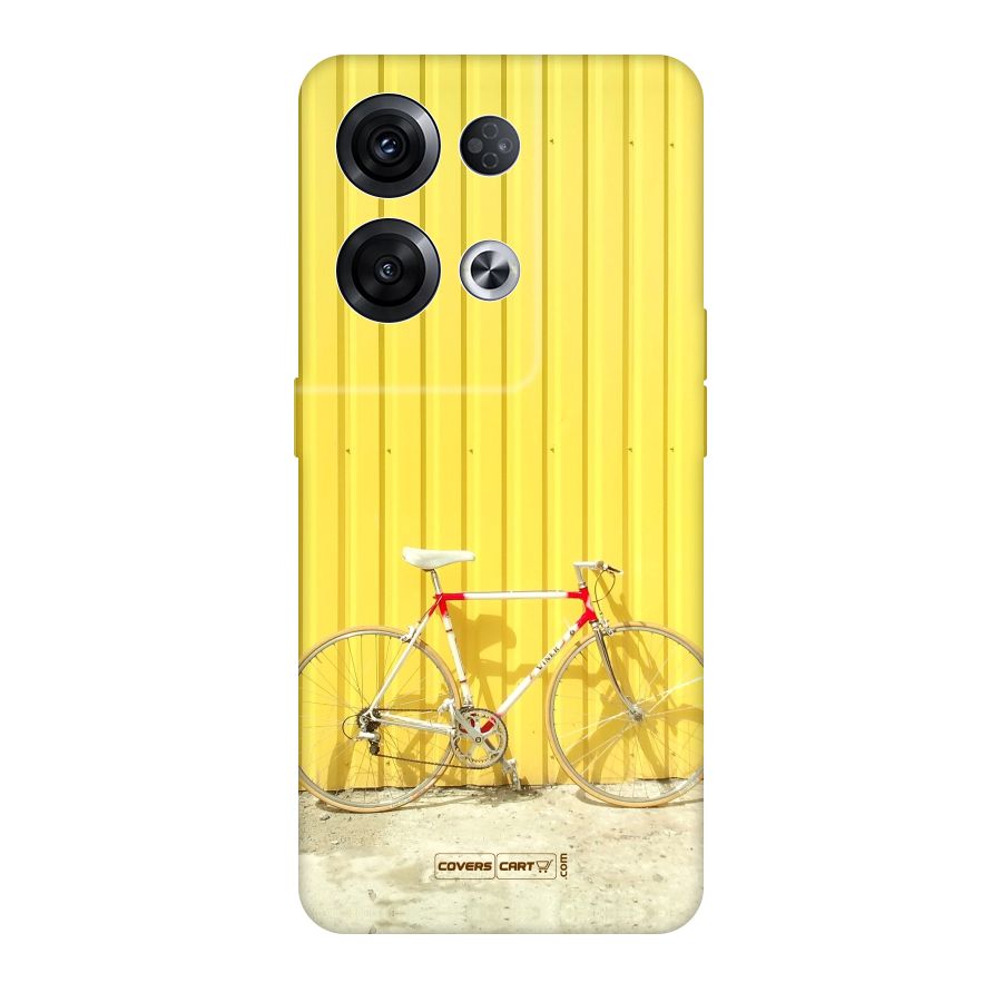 Yellow Cycle Classic Original Polycarbonate Back Case for Oppo Reno8 Pro 5G