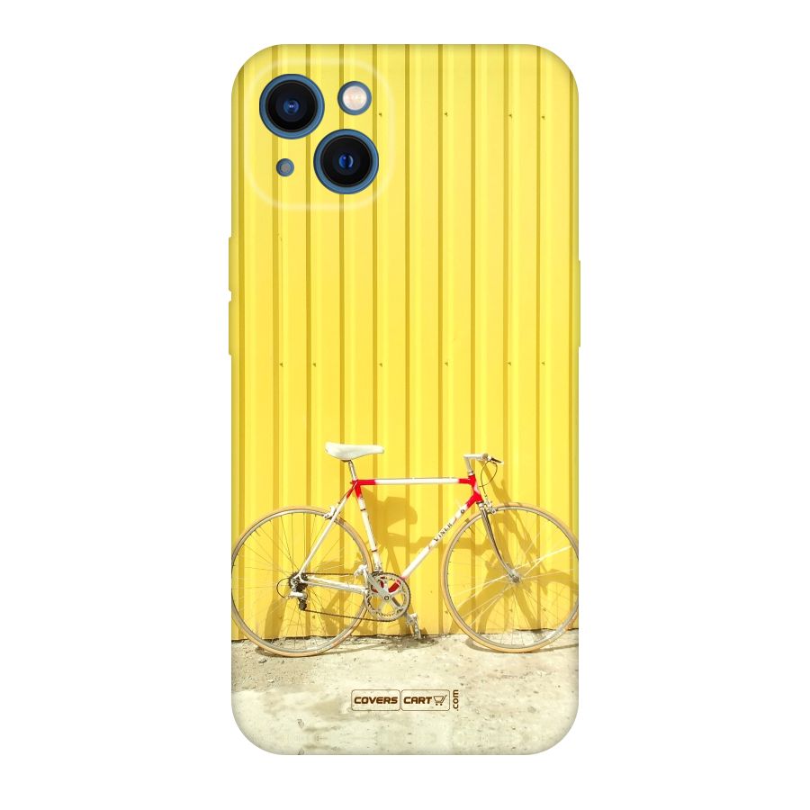 Yellow Cycle Classic Original Polycarbonate Back Case for iPhone 13