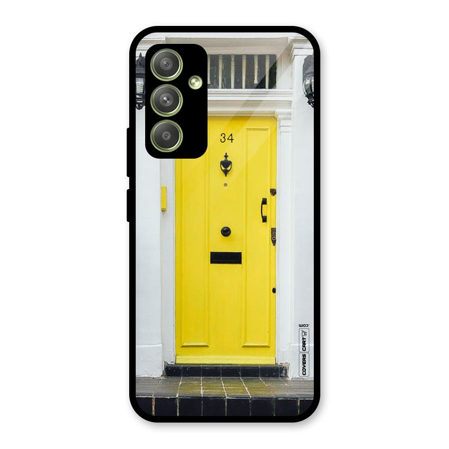 Yellow Door Glass Back Case for Galaxy A54