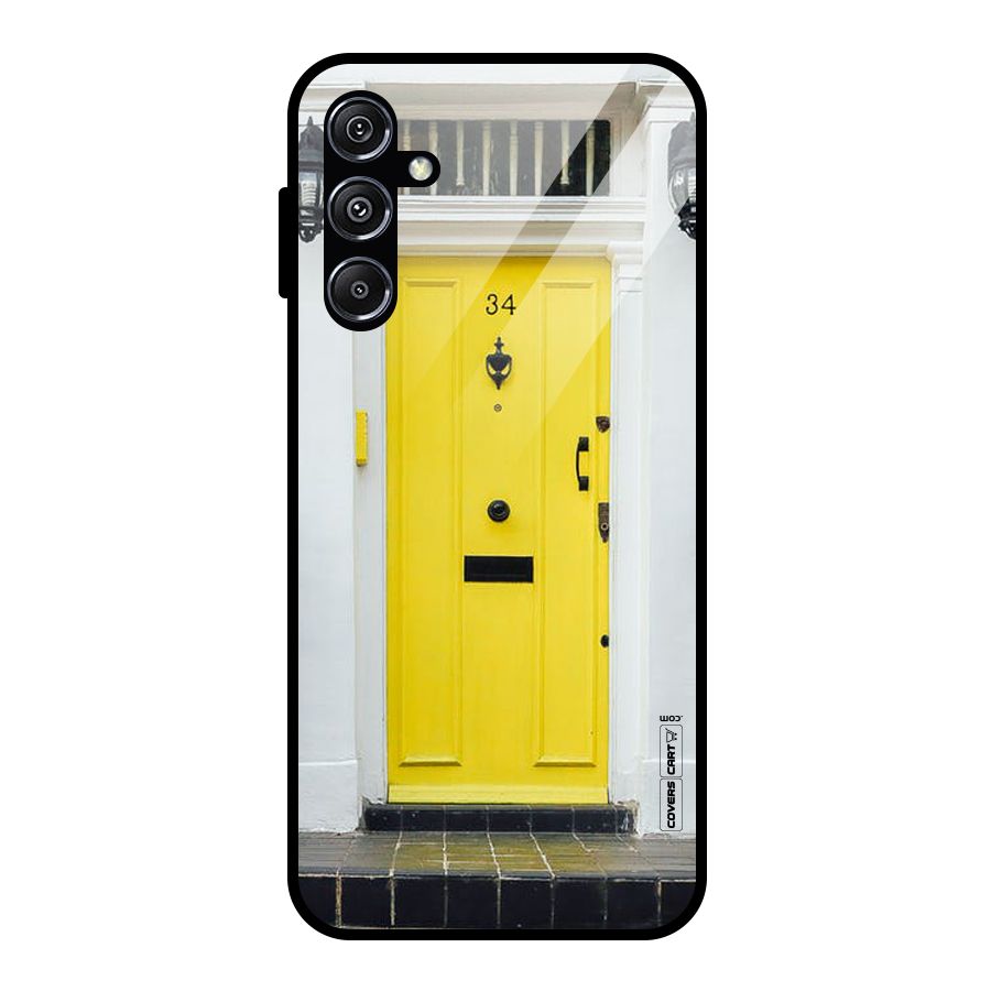 Yellow Door Glass Back Case for Galaxy M34 5G