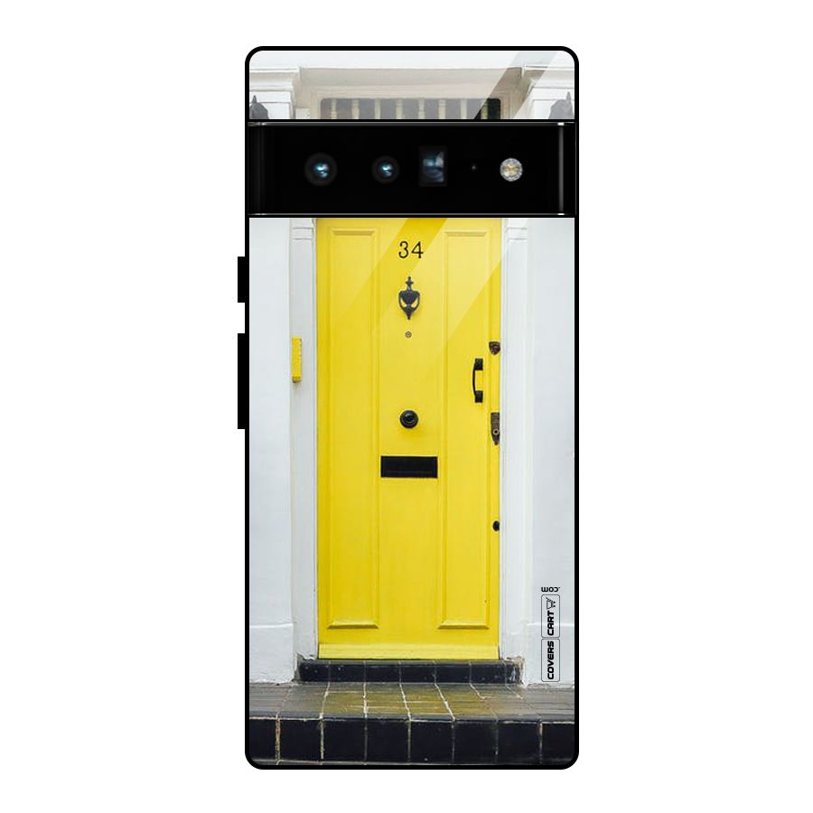Yellow Door Glass Back Case for Google Pixel 6 Pro