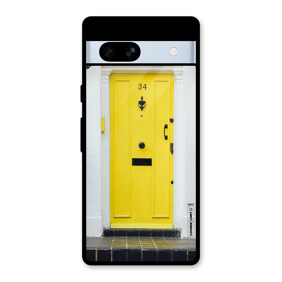 Yellow Door Glass Back Case for Google Pixel 7a