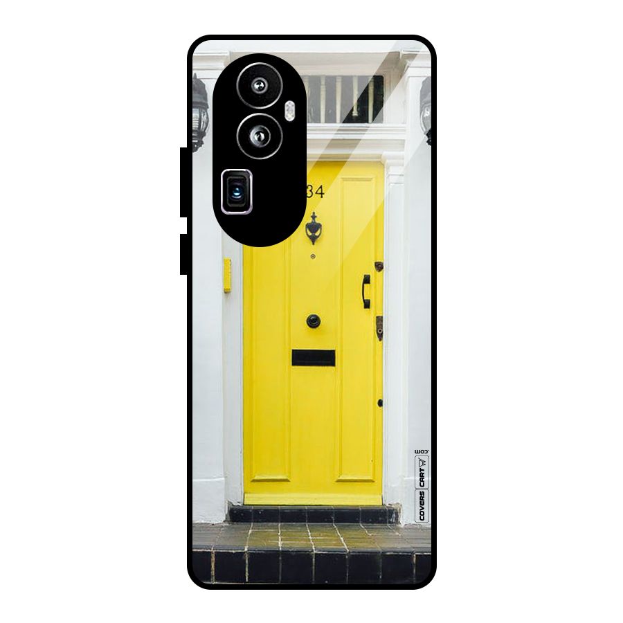 Yellow Door Glass Back Case for Oppo Reno10 Pro Plus