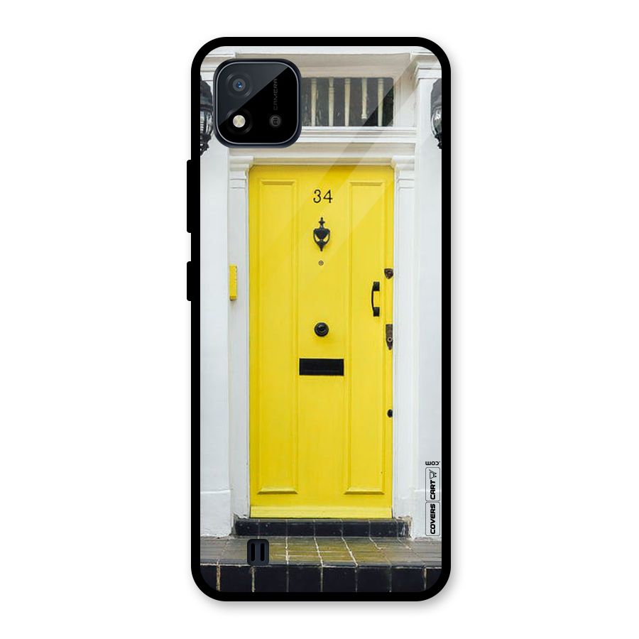 Yellow Door Glass Back Case for Realme C11 2021