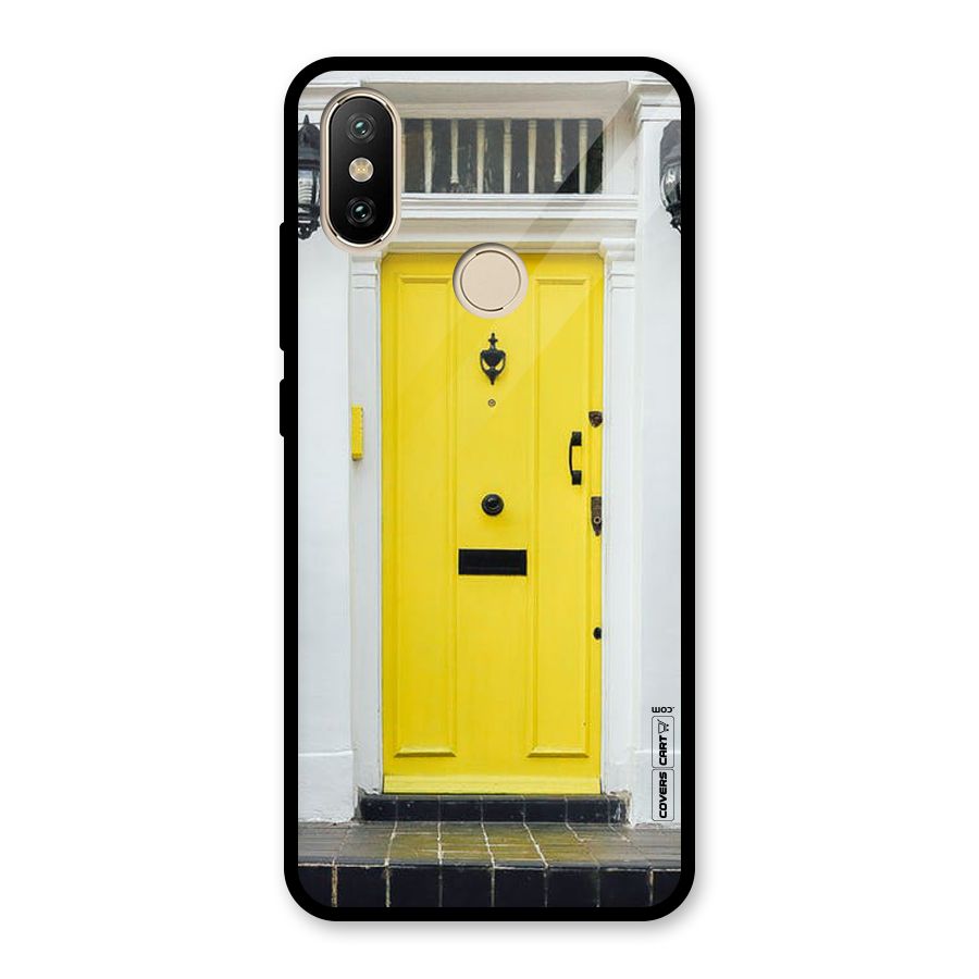 Yellow Door Glass Back Case for Redmi A2