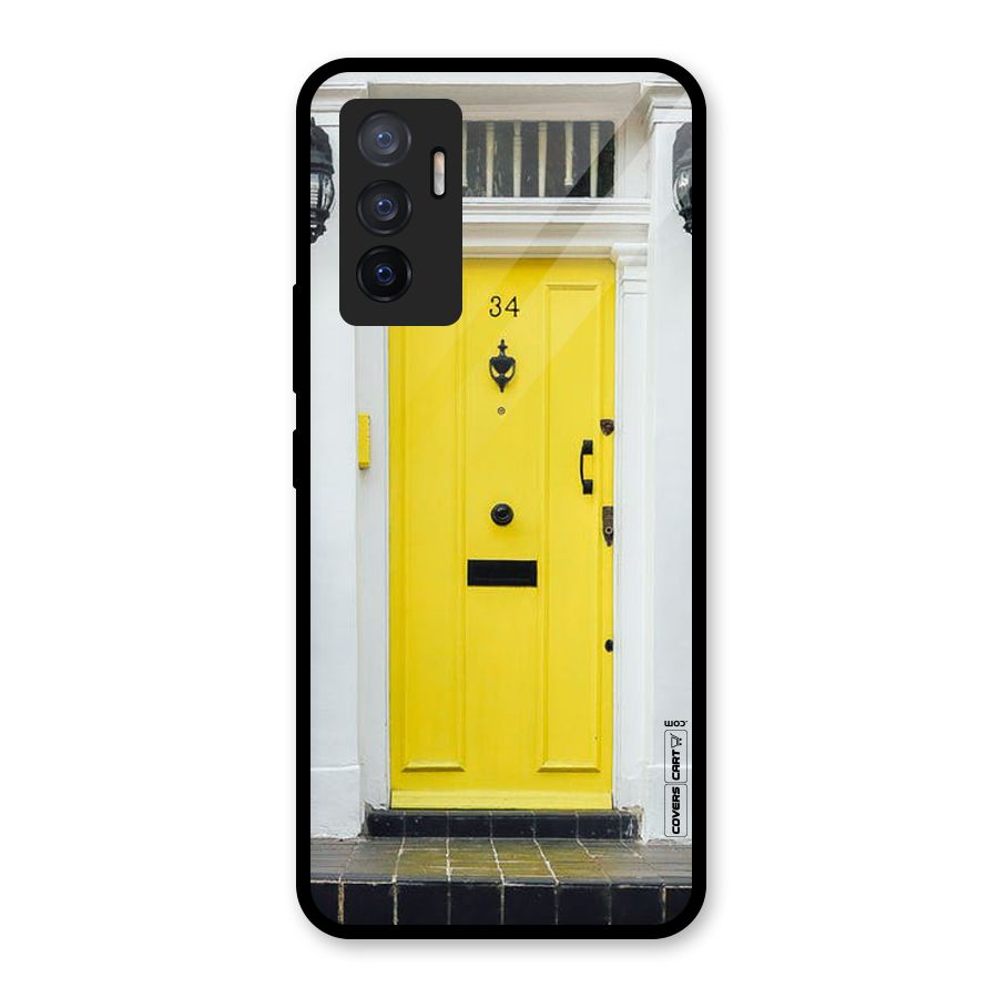 Yellow Door Glass Back Case for Vivo V23e
