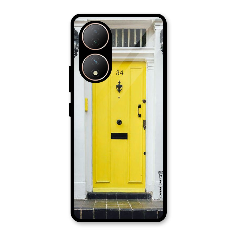 Yellow Door Glass Back Case for Vivo Y100A