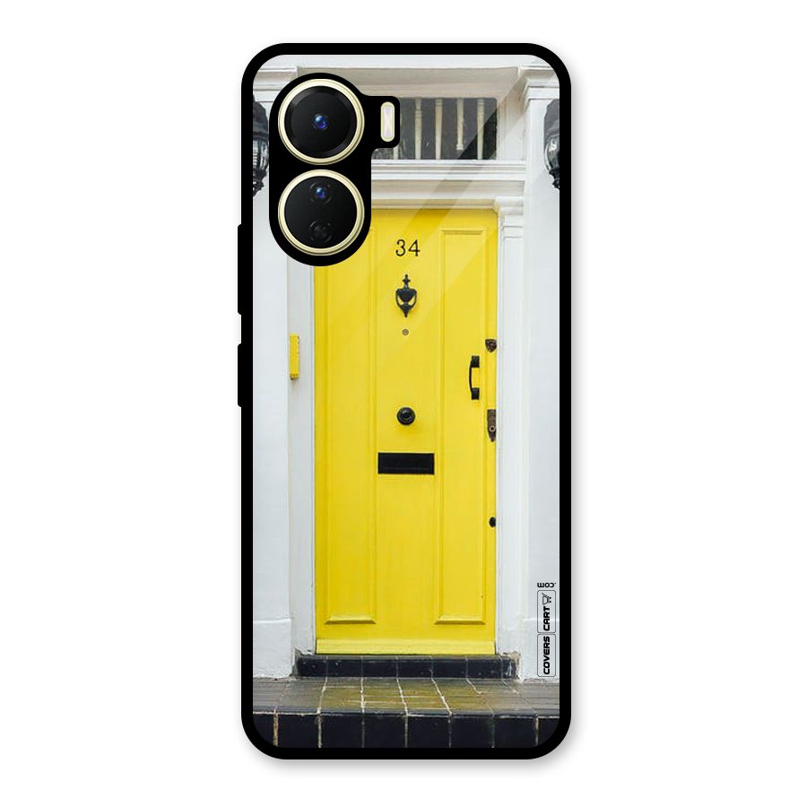 Yellow Door Glass Back Case for Vivo Y16