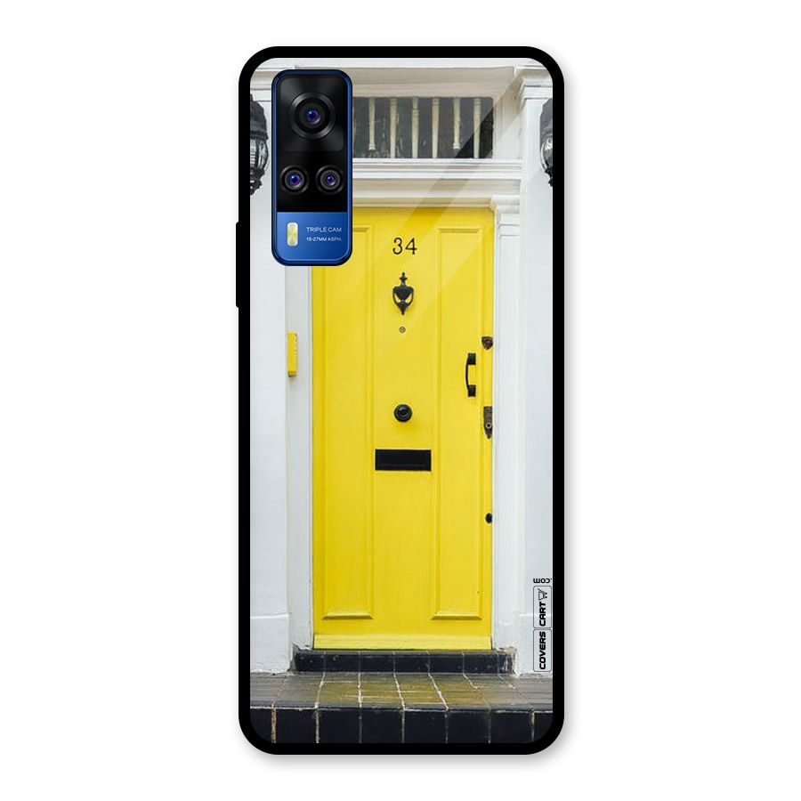 Yellow Door Glass Back Case for Vivo Y31