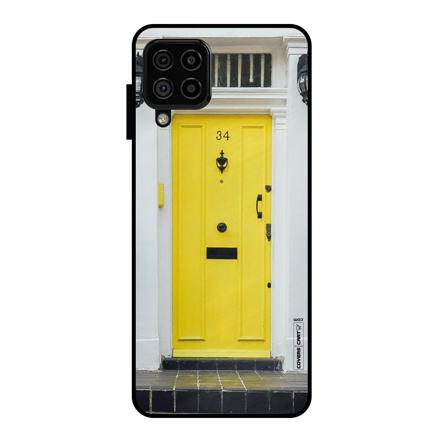 Yellow Door Metal Back Case for Galaxy A22 4G