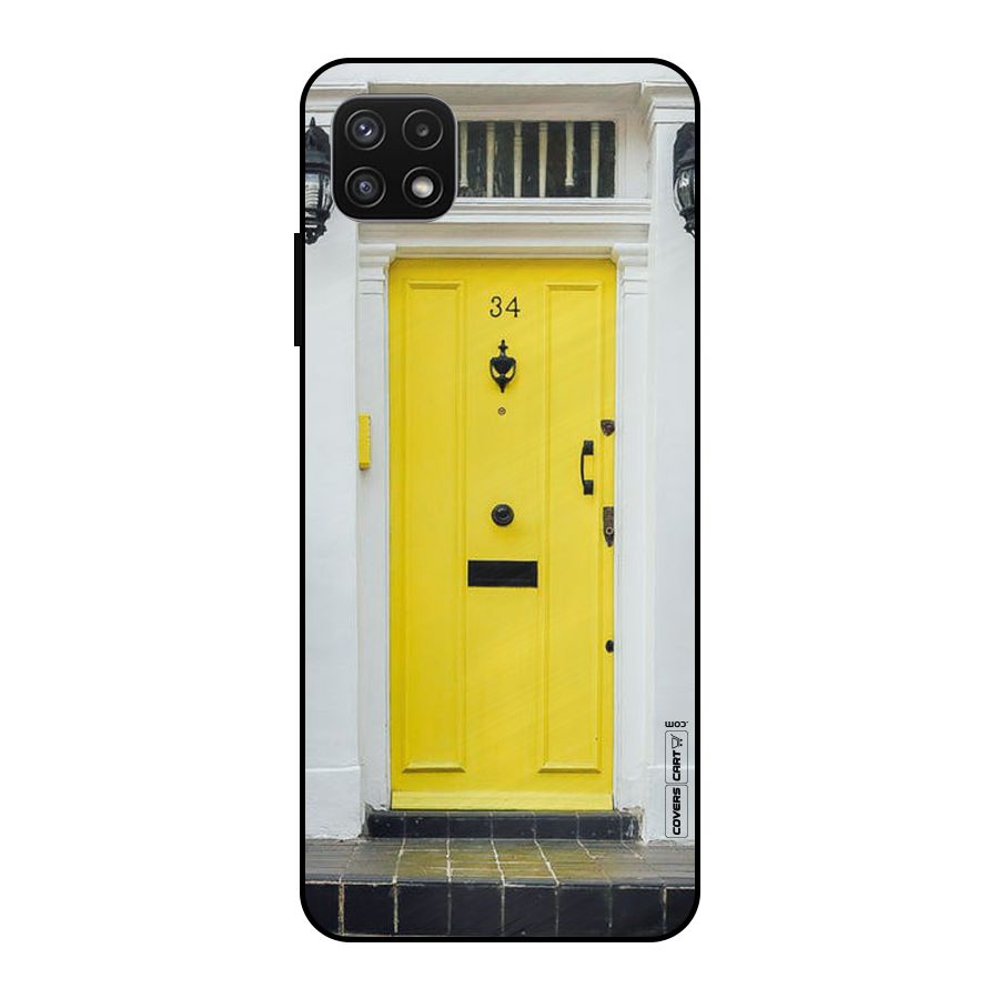 Yellow Door Metal Back Case for Galaxy A22 5G