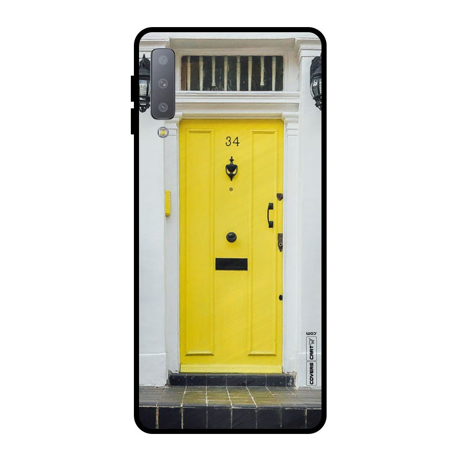 Yellow Door Metal Back Case for Galaxy A7 (2018)