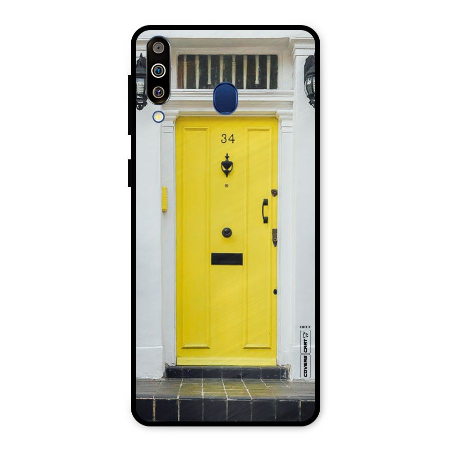 Yellow Door Metal Back Case for Galaxy M30