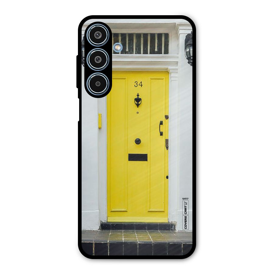 Yellow Door Metal Back Case for Galaxy M35