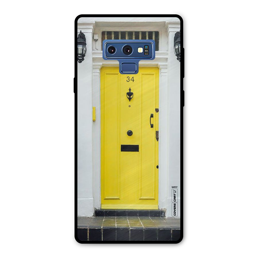 Yellow Door Metal Back Case for Galaxy Note 9