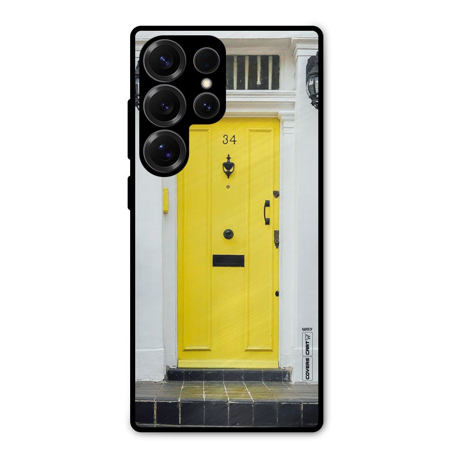 Yellow Door Metal Back Case for Galaxy S25 Ultra