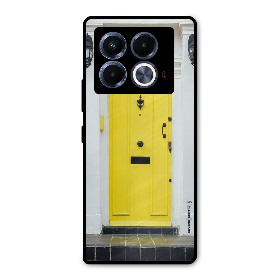Yellow Door Metal Back Case for Infinix Note 40 5G