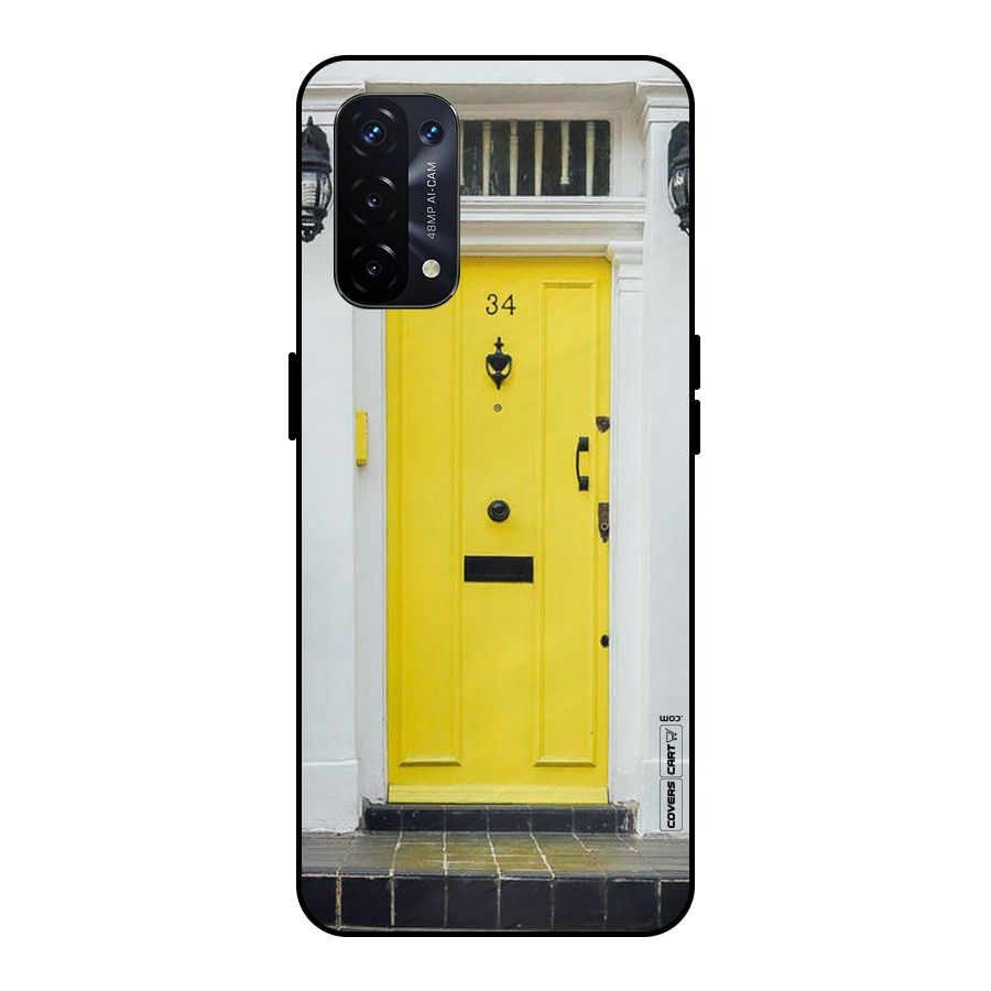 Yellow Door Metal Back Case for Oppo A74 5G