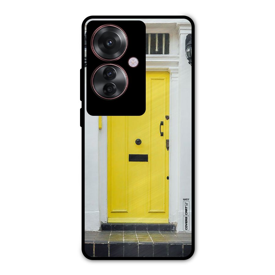 Yellow Door Metal Back Case for Oppo F25 Pro