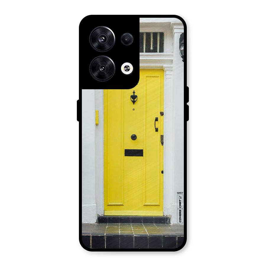 Yellow Door Metal Back Case for Oppo Reno8 5G