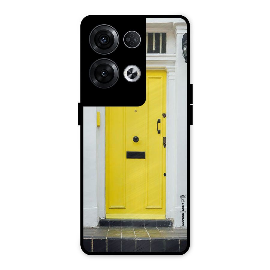 Yellow Door Metal Back Case for Oppo Reno8 Pro 5G