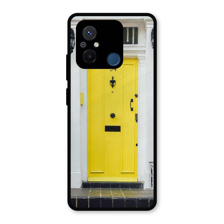 Yellow Door Metal Back Case for Poco C55
