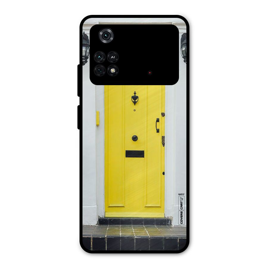 Yellow Door Metal Back Case for Poco M4 Pro 4G