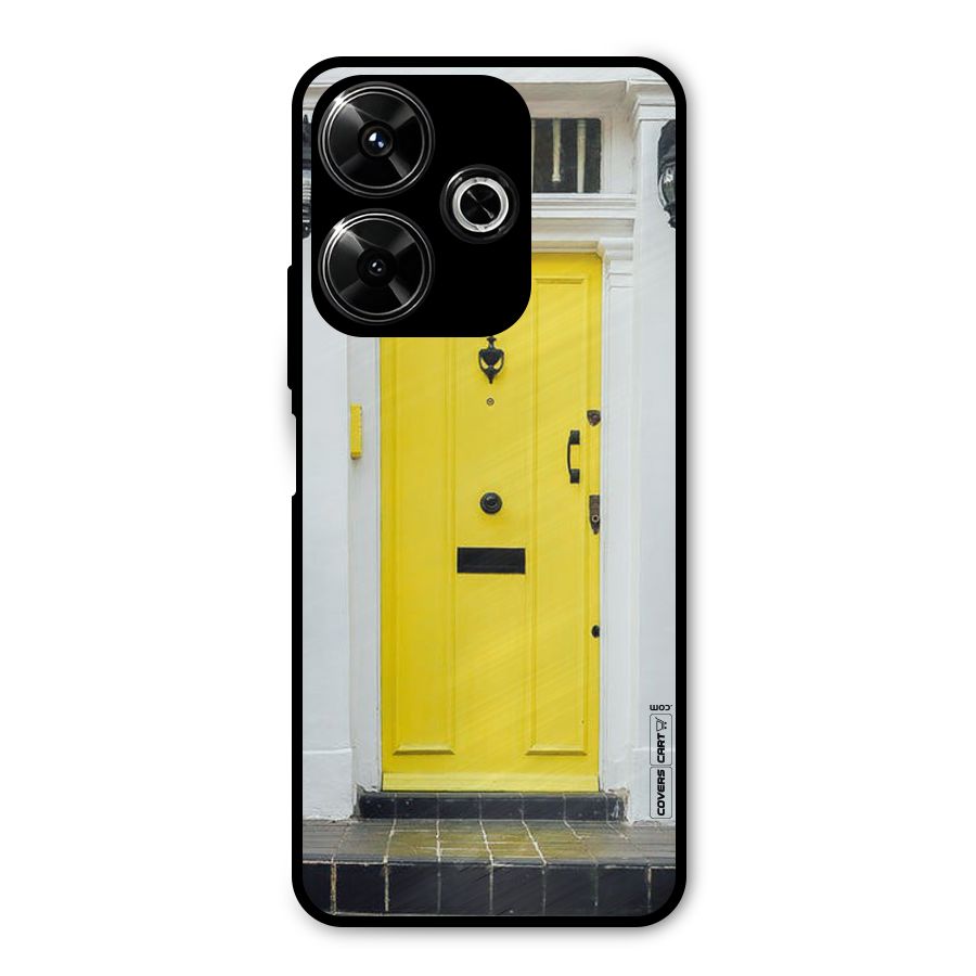 Yellow Door Metal Back Case for Poco M6 Plus