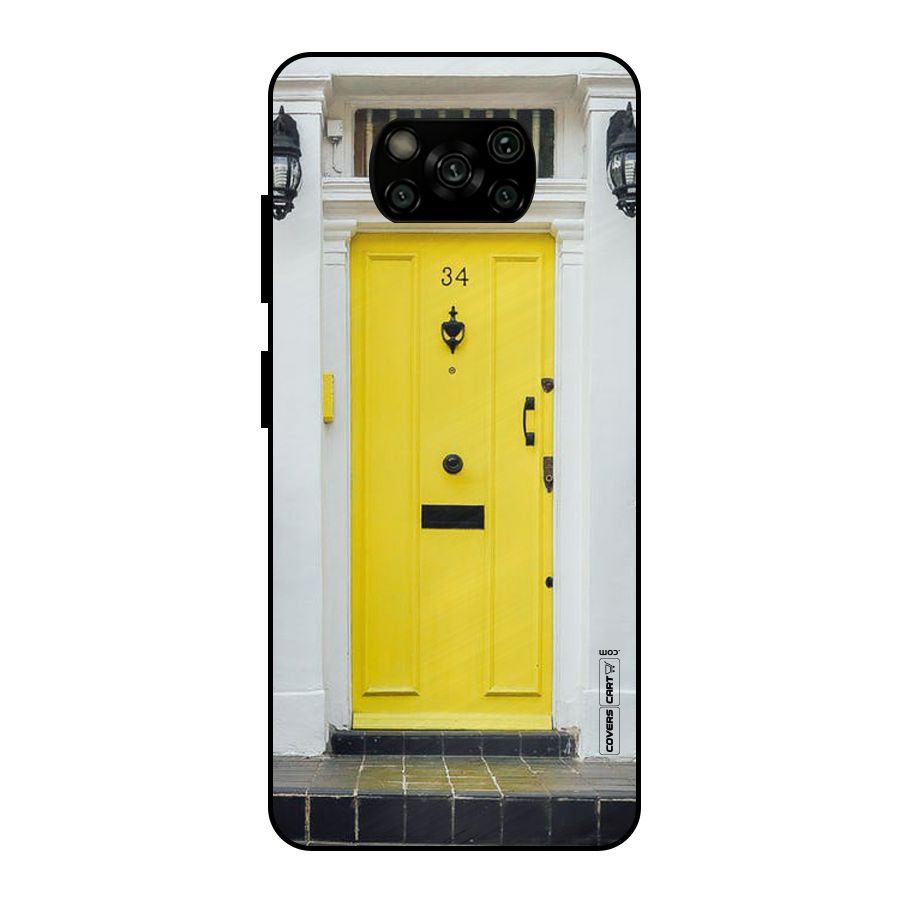 Yellow Door Metal Back Case for Poco X3