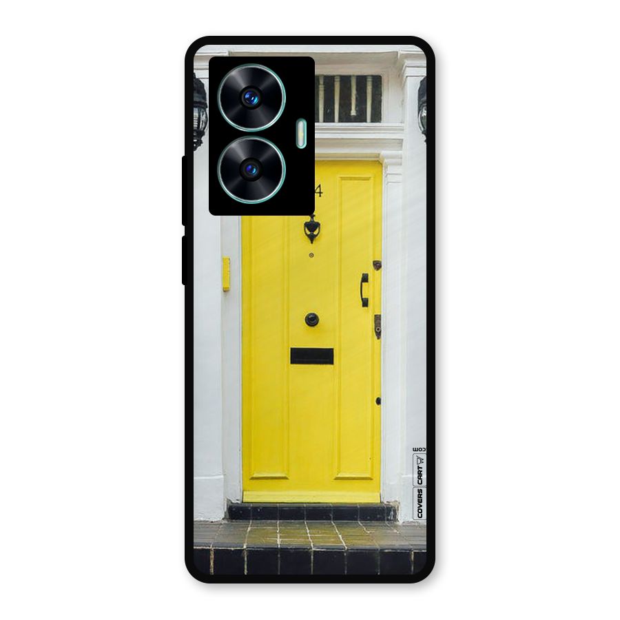Yellow Door Metal Back Case for Realme Narzo N55