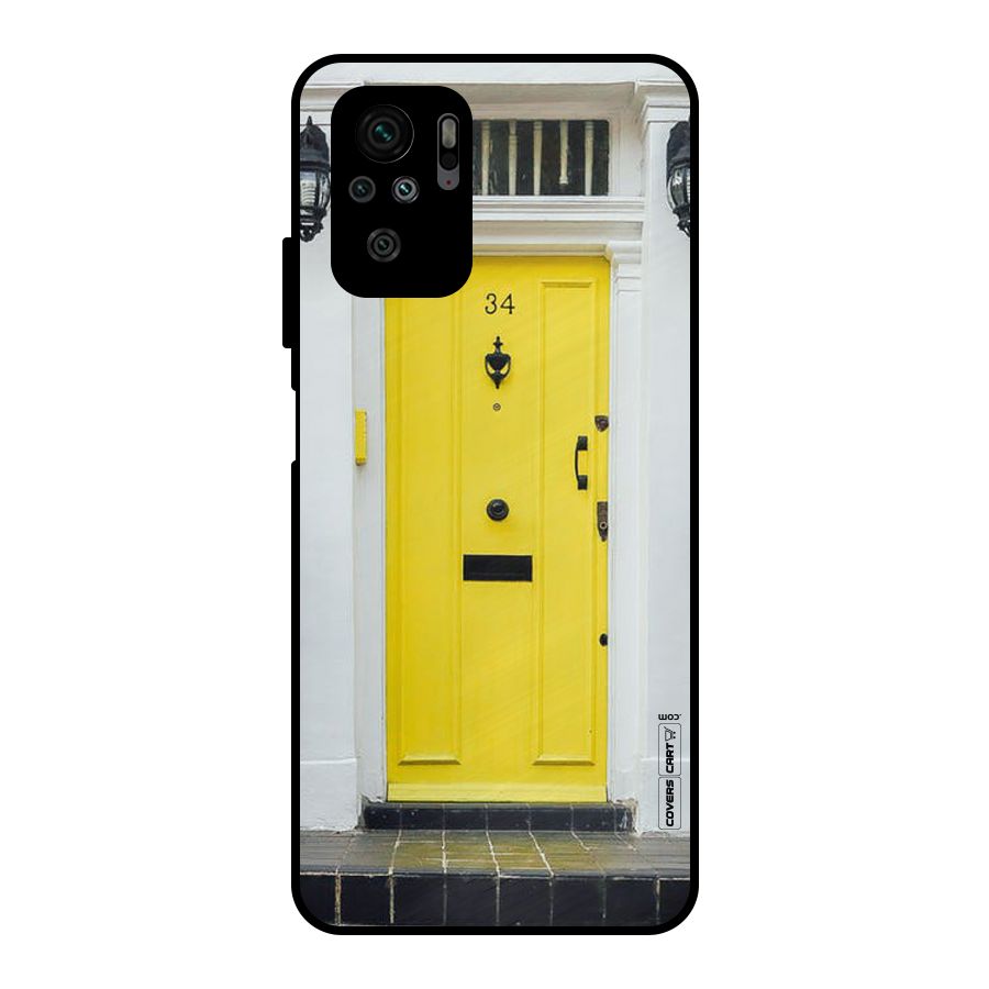 Yellow Door Metal Back Case for Redmi Note 10S
