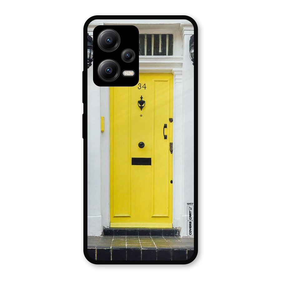 Yellow Door Metal Back Case for Redmi Note 12 5G