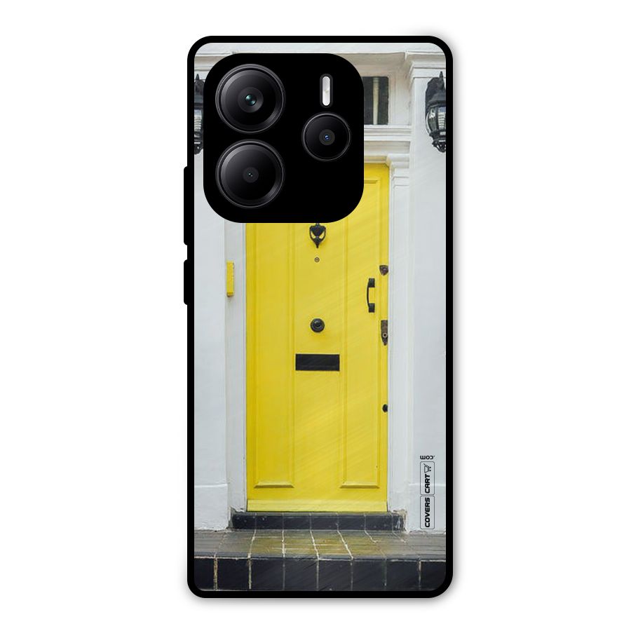 Yellow Door Metal Back Case for Redmi Note 14 5G