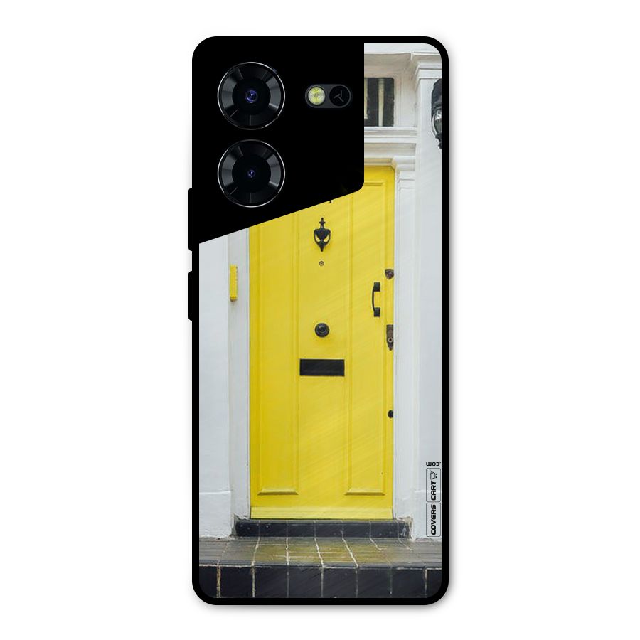 Yellow Door Metal Back Case for Tecno Pova 5 Pro 5G