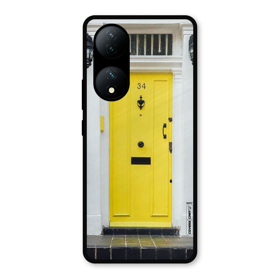Yellow Door Metal Back Case for Vivo Y100a
