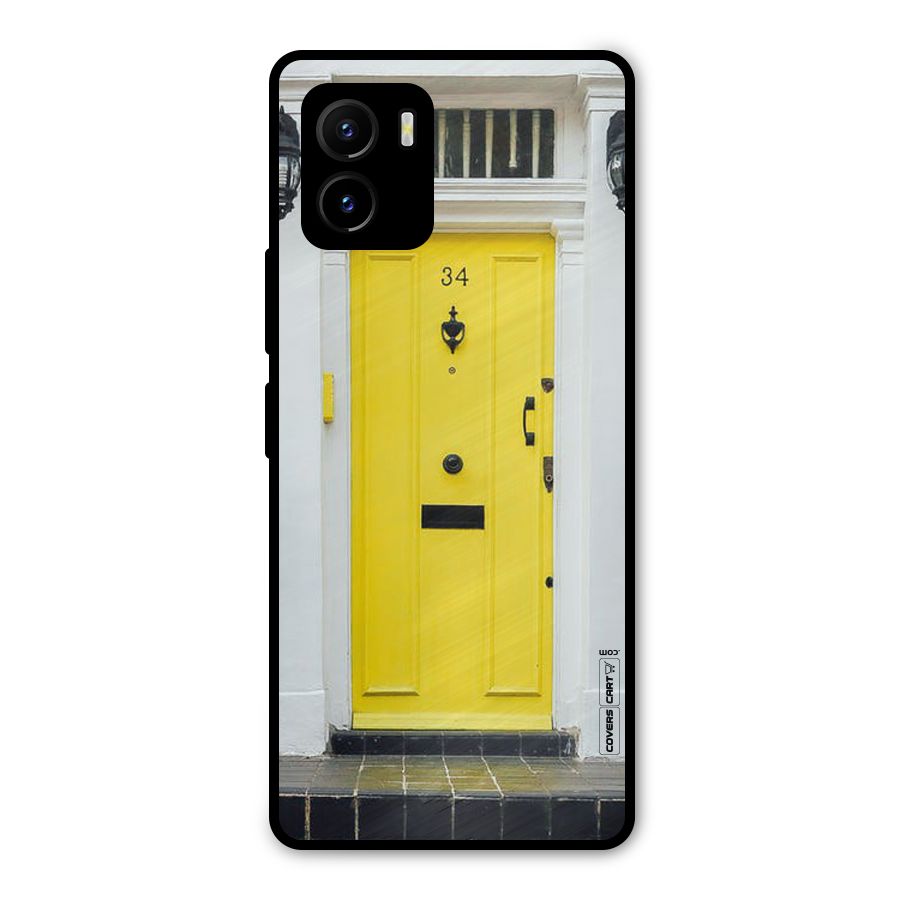 Yellow Door Metal Back Case for Vivo Y15s
