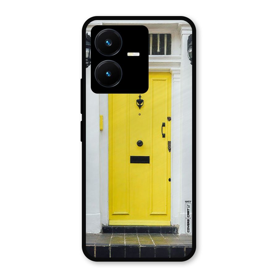Yellow Door Metal Back Case for Vivo Y22