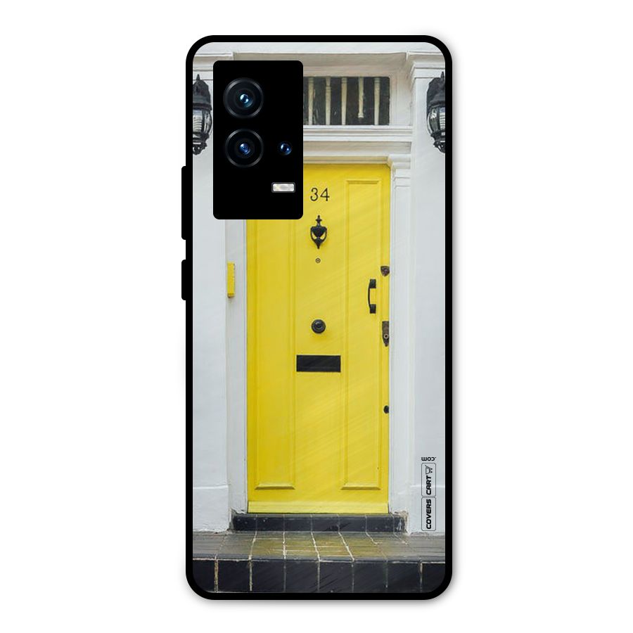 Yellow Door Metal Back Case for iQOO 9 5G