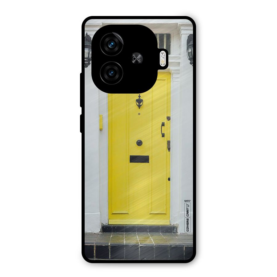 Yellow Door Metal Back Case for iQOO Z9 Turbo