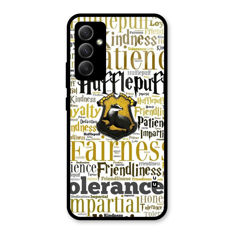 Yellow Fairness Glass Back Case for Galaxy A34