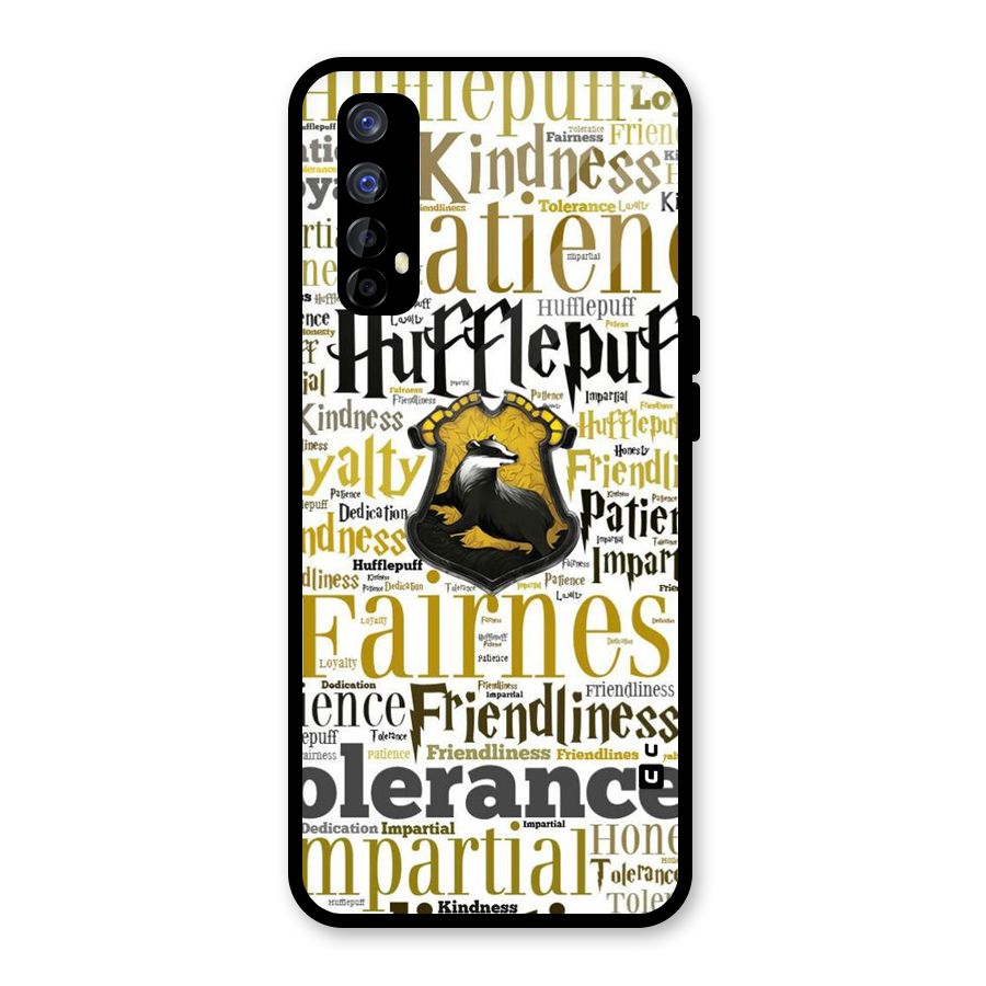 Yellow Fairness Glass Back Case for Realme Narzo 20 Pro