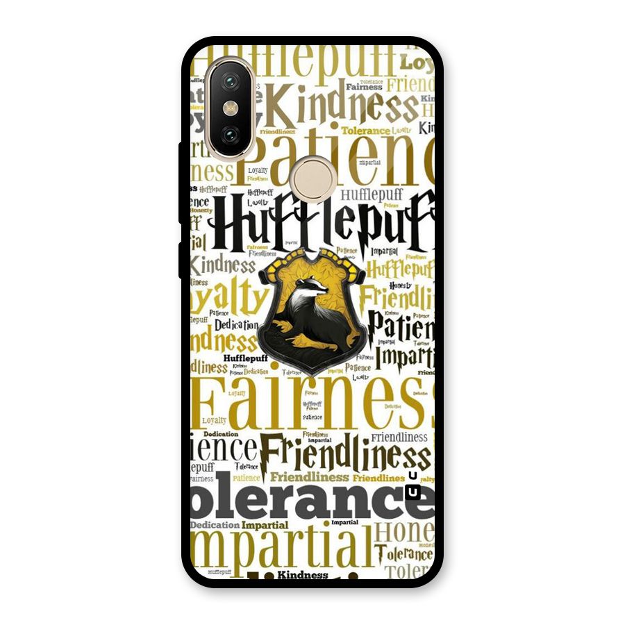 Yellow Fairness Glass Back Case for Redmi A2