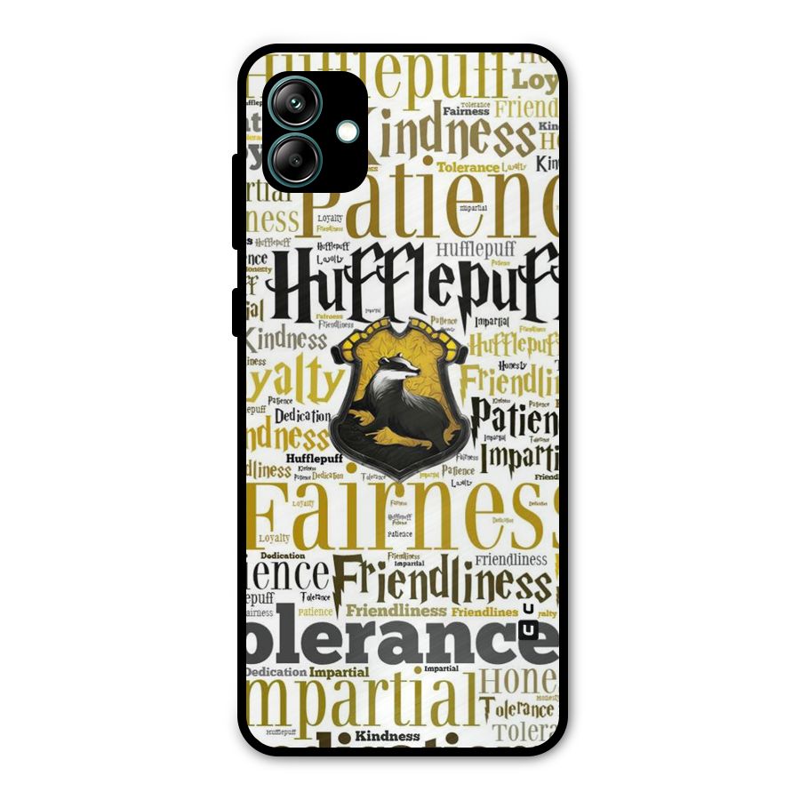 Yellow Fairness Metal Back Case for Galaxy A04