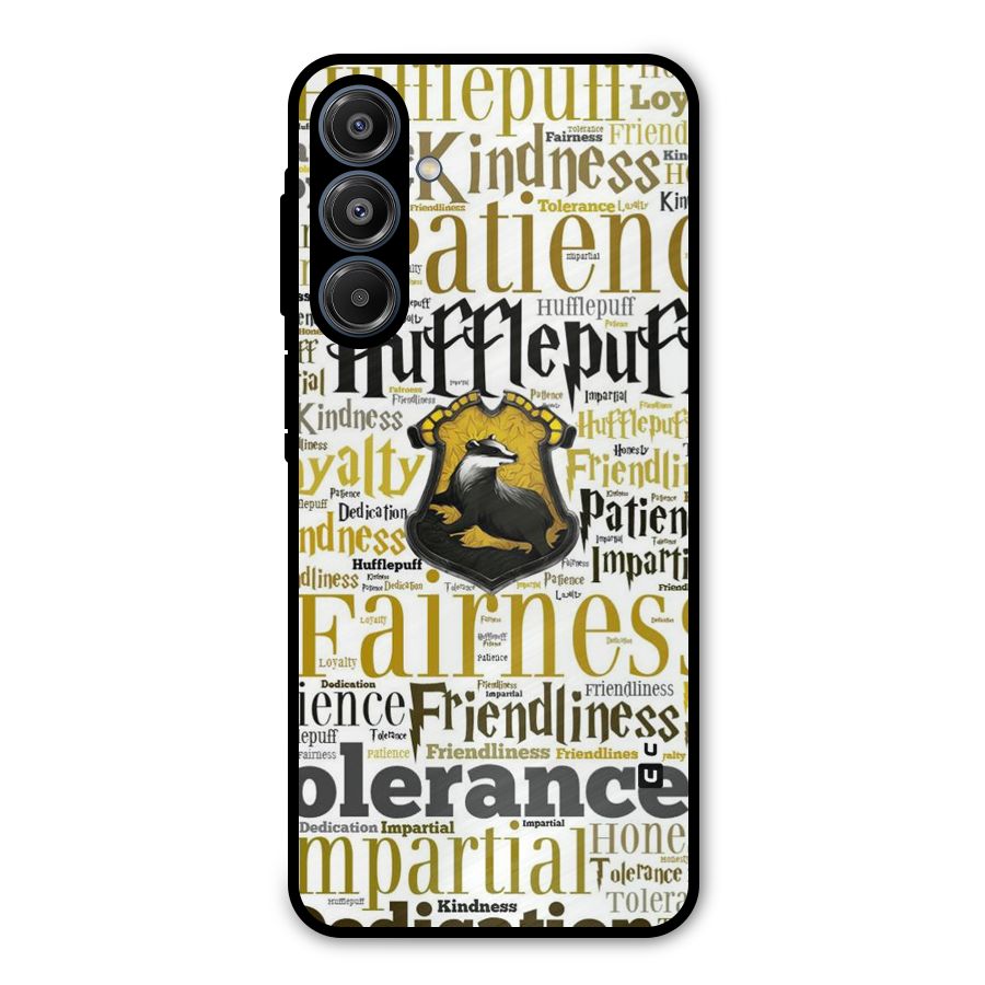 Yellow Fairness Metal Back Case for Galaxy A16 5G